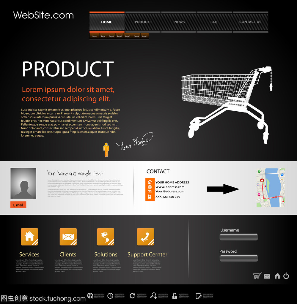 網(wǎng)頁(yè)和網(wǎng)站設(shè)計(jì)的核心內(nèi)容模板